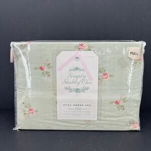Rachel Ashwell Simply Shabby Chic “ Petite Pink Roses” 2006 Floral Sheet Set